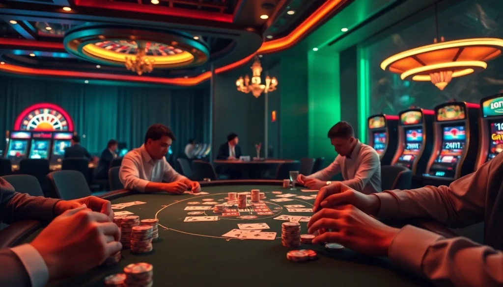 xocdia88 showcases high-stakes poker action with intense players, luxury chips, and the thrill of gambling.
