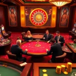 A thrilling scene at the 789 club showcases players enthusiastically betting at various casino tables, highlighting the excitement of gambling.