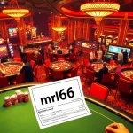 mb66 captures the thrill of poker games at a vibrant casino with intense players and neon lights.