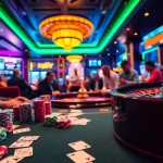 Join the action at the hit club with intense poker gameplay and vibrant casino ambiance.