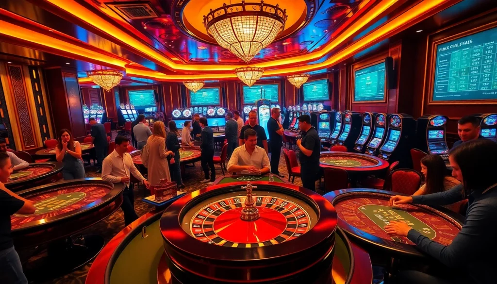 The hit club scene showcases an exciting casino environment filled with poker tables and slot machines, highlighting thrilling gambling moments.