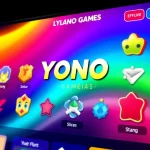 Engage with YONO GAMES through vibrant visuals and exciting icons that showcase gaming variety.